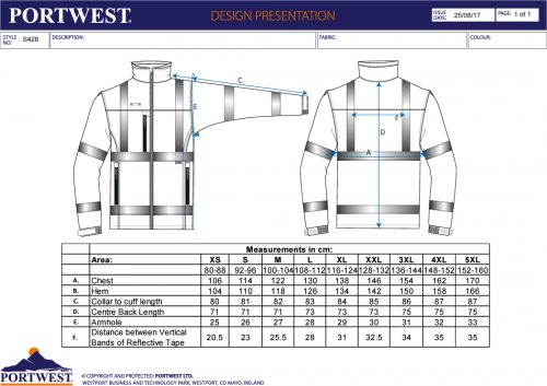 Jacheta Hi-Vis softshell (3L), galben, regular, Portwest